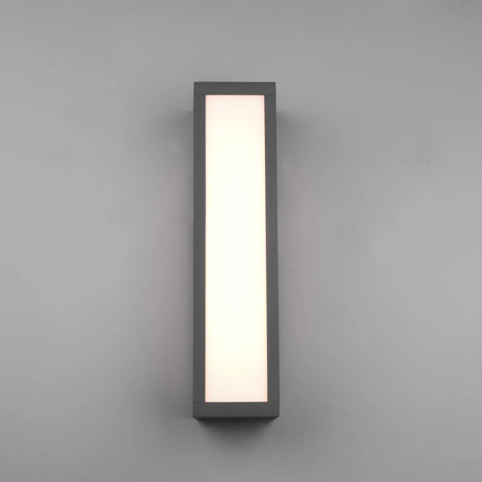 Utendørs LED-vegglampe Fuerte, antrasitt, aluminium, IP54