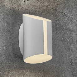 Utendørs LED-vegglampe Grip, CCT Smart Home, hvit