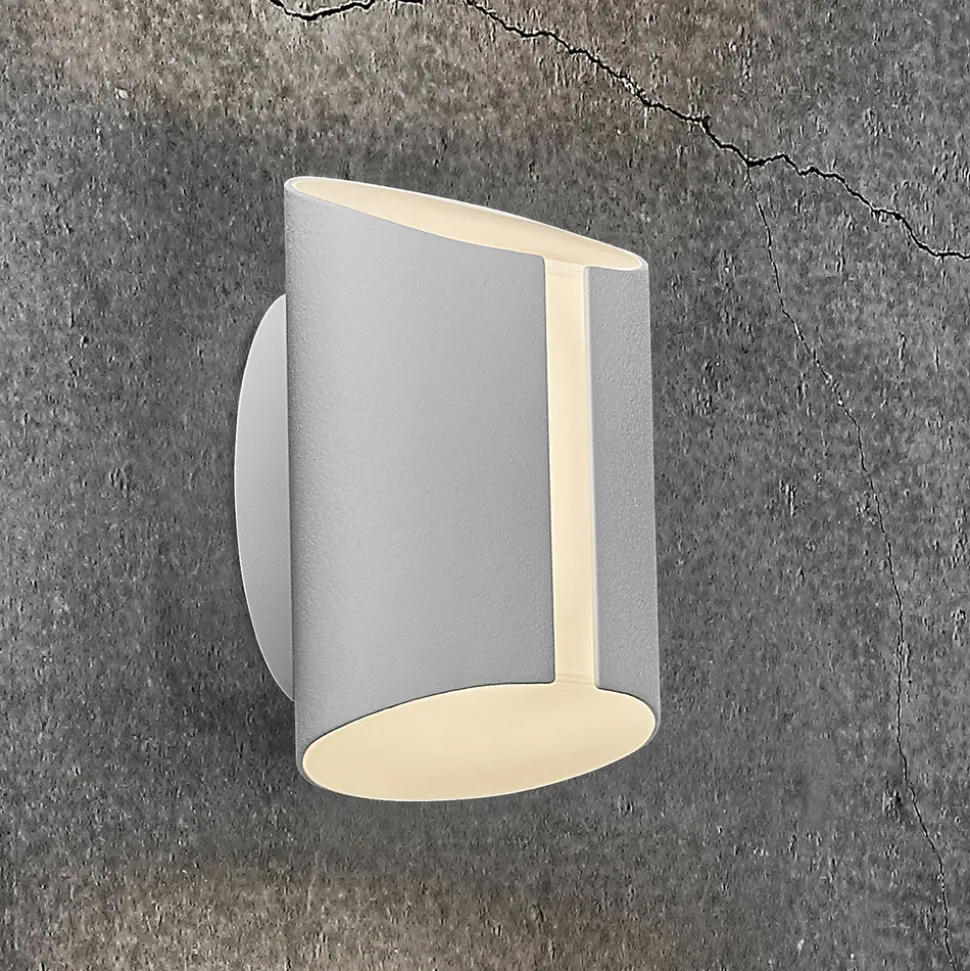 Utendørs LED-vegglampe Grip, CCT Smart Home, hvit