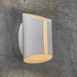 Utendørs LED-vegglampe Grip, CCT Smart Home, hvit