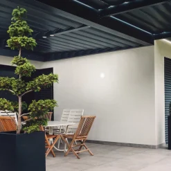 Utendørs LED-vegglampe Helsinki sensor IP44 hvit