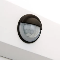 Utendørs LED-vegglampe Hendryk med sensor, hvit