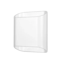 Utendørs LED-vegglampe, hvit, opp & ned, CCT, dimbar, aluminium, glass