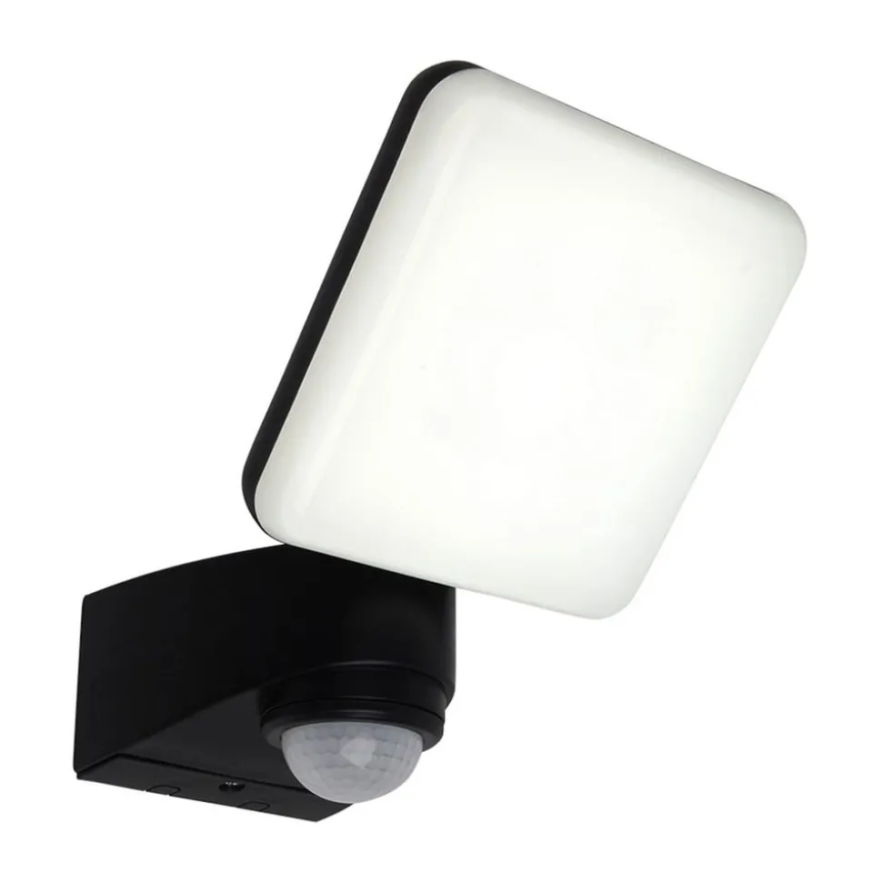 Utendørs LED-vegglampe Jaro, sensor, 1 lyskilde