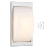 Utendørs LED-vegglampe 068LEDSEN, stål, sensor