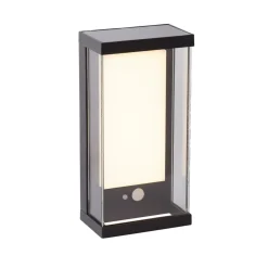 Utendørs LED-vegglampe med solenergi 67419BK