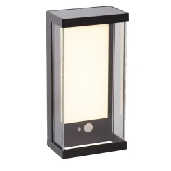 Utendørs LED-vegglampe med solenergi 67419BK