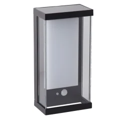 Utendørs LED-vegglampe med solenergi 67419BK