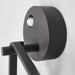 Utendørs LED-vegglampe Mirco med sensor, ring