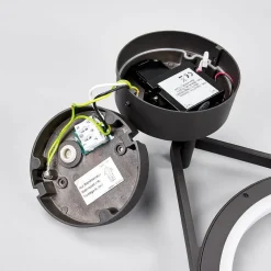 Utendørs LED-vegglampe Mirco med sensor, ring