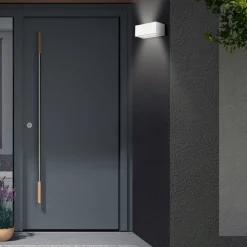 Utendørs LED-vegglampe Monaco opp/ned hvit