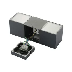 Utendørs LED-vegglampe Niklas, kantet