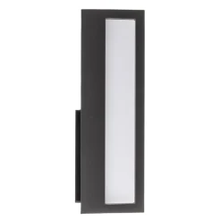 Utendørs LED-vegglampe Qubo, 11 cm x 22 cm