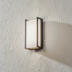 Utendørs LED-vegglampe Qubo, 11 cm x 22 cm