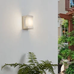 Utendørs LED-vegglampe Severina, stål