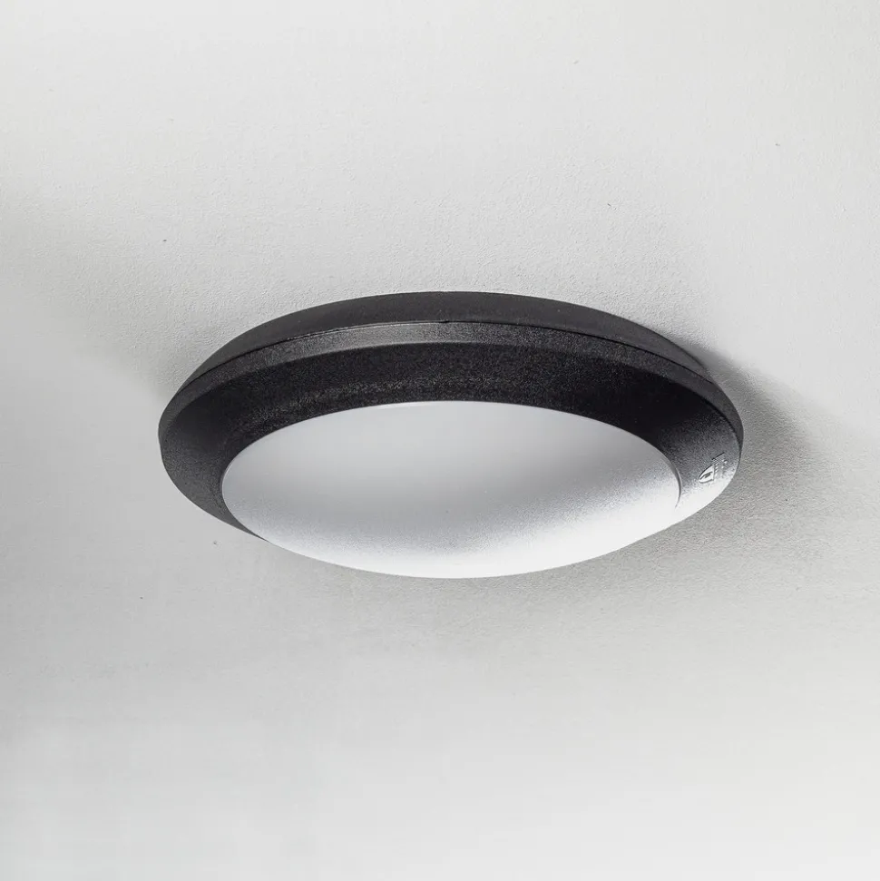 Utendørs LED-vegglampe Umberta svart, CCT