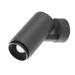 Utendørs LED-veggspot Plom, mørkegrå