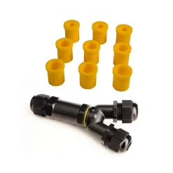 Utendørs multi-Y-kabelforb for 3 kabler, 4-14 mm