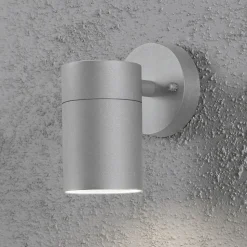 Utendørs NEW MODENA vegglampe med ett lys i grå