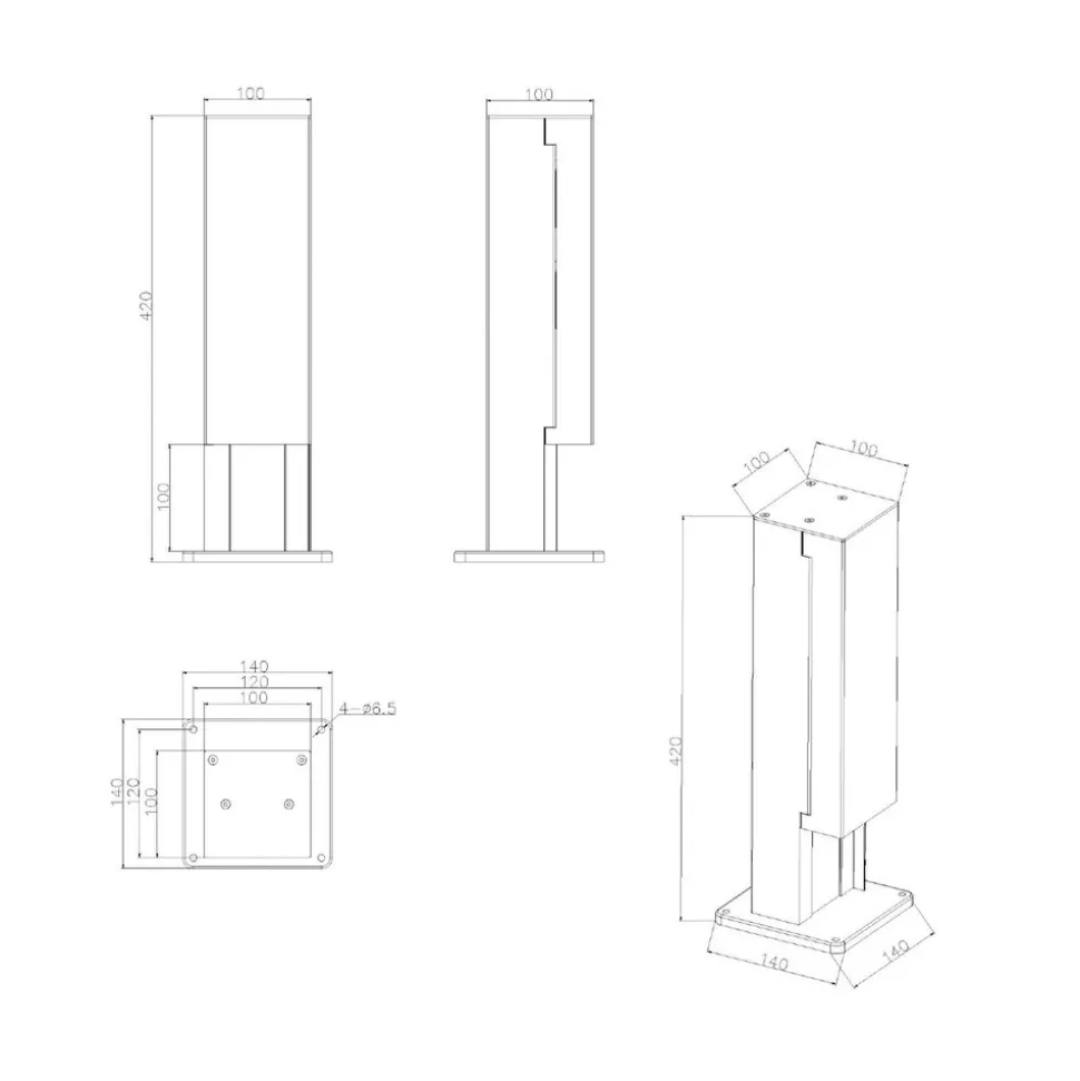 Utendørs stikkontaktsøyle Puka Mana