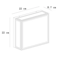 Utendørs taklampe Dukan IP65, med to lamper