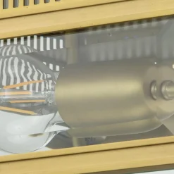 Utendørs taklampe Holborn, børstet messing