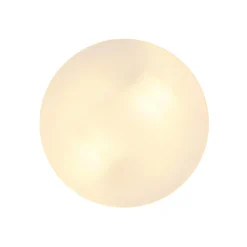 Utendørs taklampe Vranos, sølvfarget, Ø 24 cm, aluminium