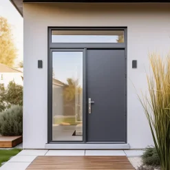 Utendørs vegglampe 5160, svart, aluminium, glass, 2 x GU10