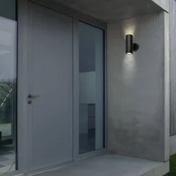 Utendørs vegglampe 3792025 svart plast opp/ned 2 x GU10