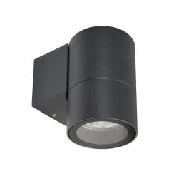 Utendørs vegglampe Achernar 1 lysk. down gråsvart