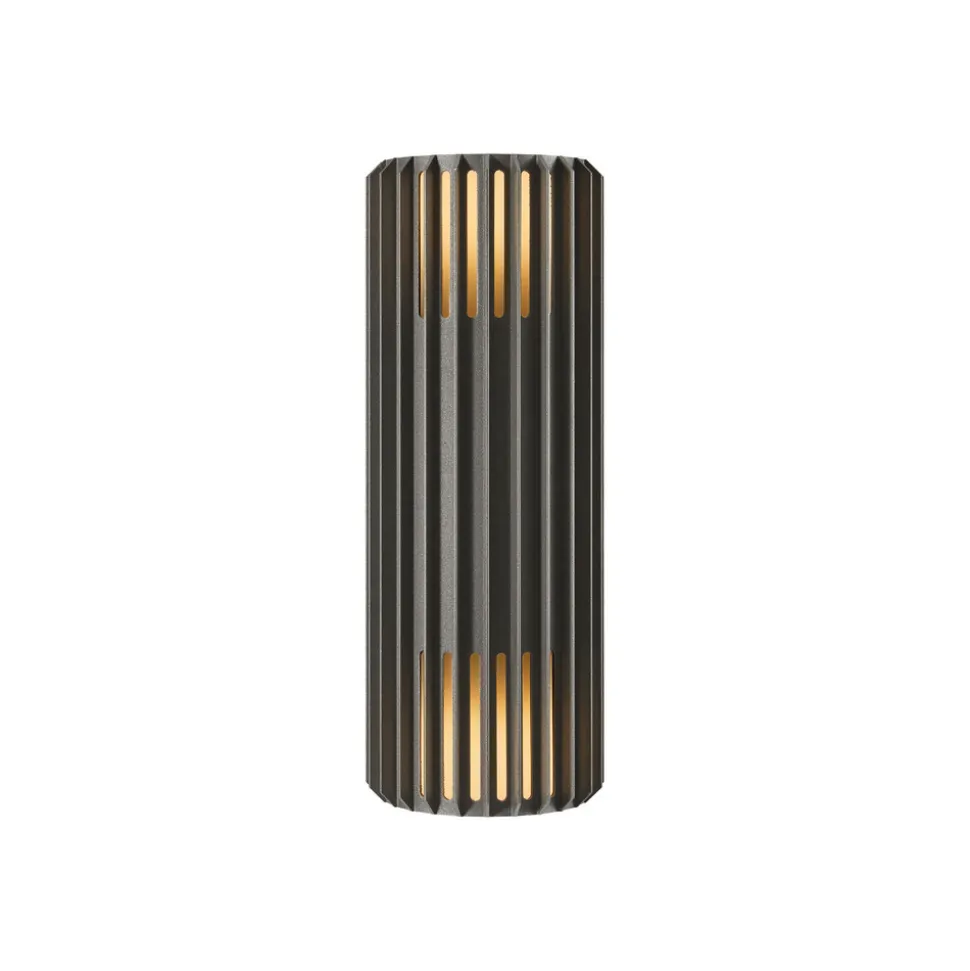Utendørs vegglampe Aludra Double Seaside, aluminium, antrasitt