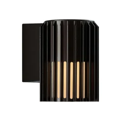 Utendørs vegglampe Aludra Seaside, aluminium, svart