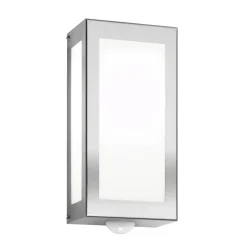 Utendørs vegglampe Aqua Rain, stål, sensor