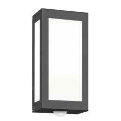 Utendørs vegglampe Aqua Rain, antrasitt, sensor