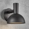 Utendørs vegglampe Arki svart Ø 20 cm
