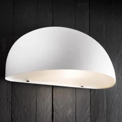 Utendørs vegglampe Bergen, hvit