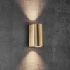 Utendørs vegglampe Canto Maxi 2, messing