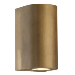 Utendørs vegglampe Canto Maxi 2, messing