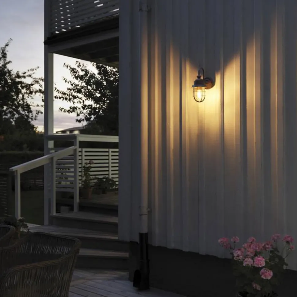 Utendørs vegglampe Cerignola rust