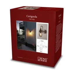 Utendørs vegglampe Cerignola rust