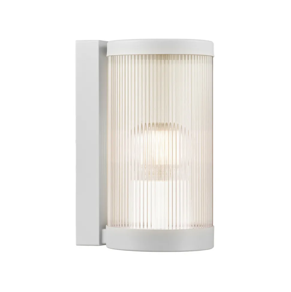 Utendørs vegglampe Coupar, hvit