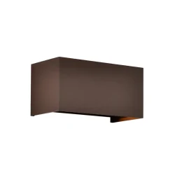 Utendørs vegglampe Davos dobbel, cprtem, dimbar, aluminium