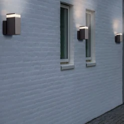 Utendørs vegglampe Elm i moderne kantform