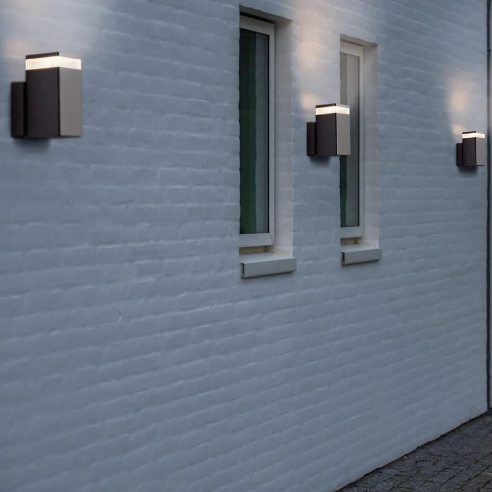 Utendørs vegglampe Elm i moderne kantform