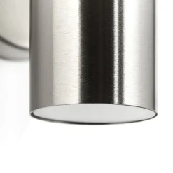 Utendørs vegglampe Jandy opp/ned rustfritt stål, metall, GU10