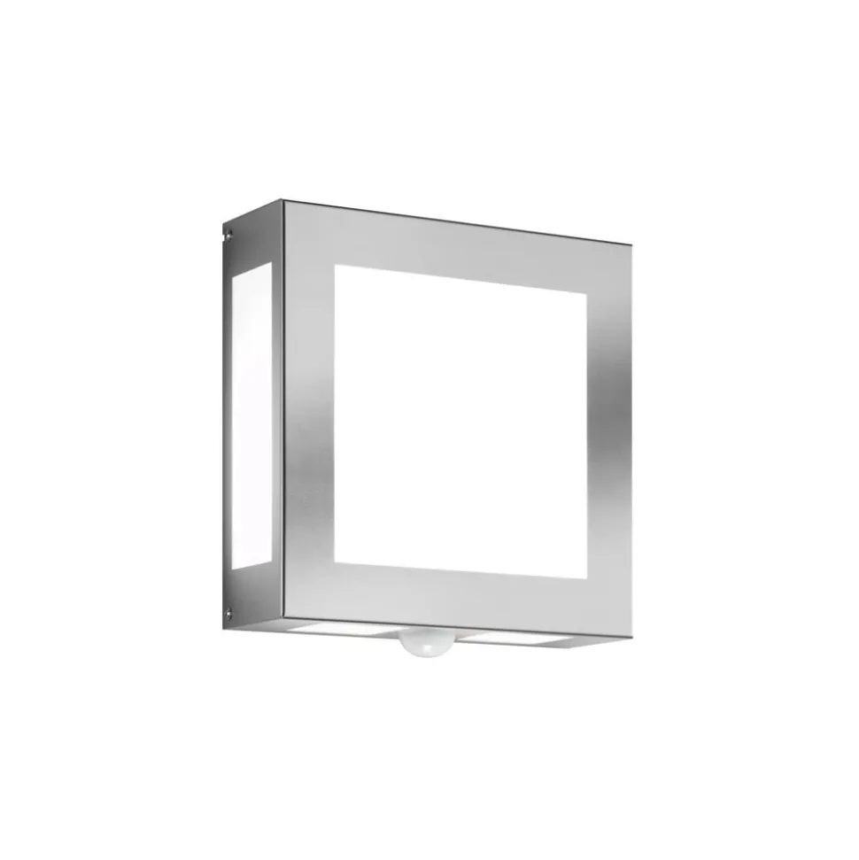 Utendørs vegglampe Legendo, stål med sensor