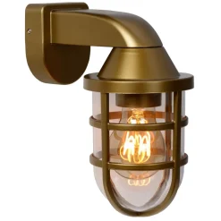 Utendørs vegglampe Lewis, messing