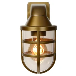 Utendørs vegglampe Lewis, messing