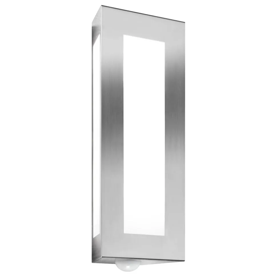 Utendørs vegglampe Lija i stål med sensor