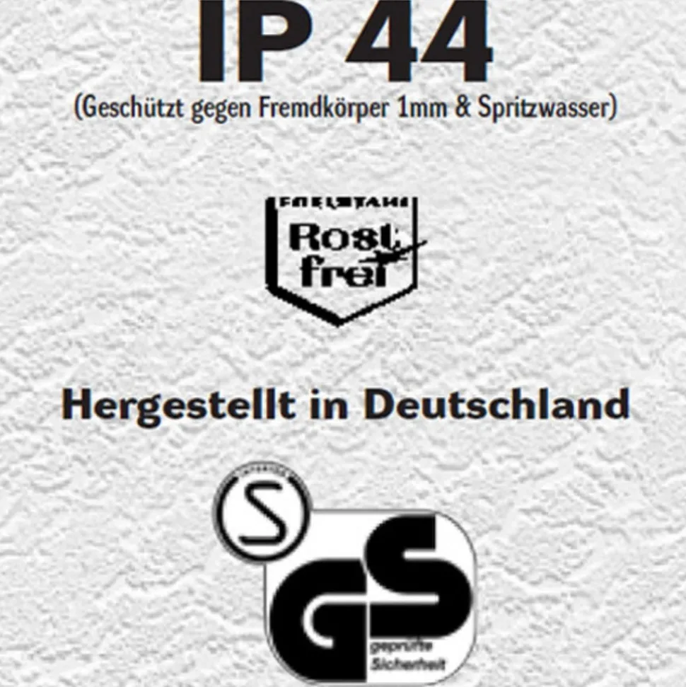 Utendørs vegglampe Lija i stål med sensor